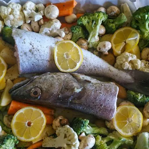 fish in the fry with vegies